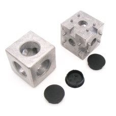 10459 | 3D кубічний з'єднувач на профіль 45 паз 10 ситем. Bosch 